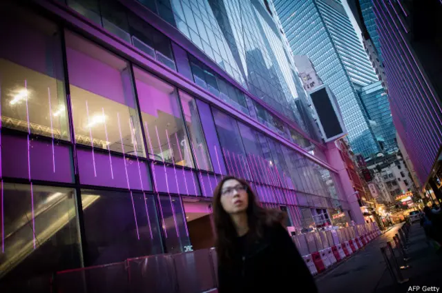 La librería para la que trabajan algunos de los desaparecidos está en este distrito comercial de Hong Kong.