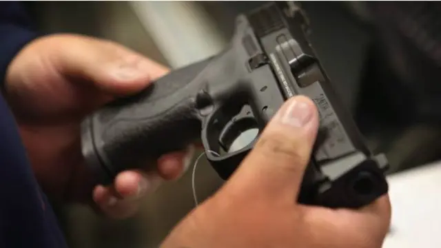 Una venta de armas en Estados Unidos.