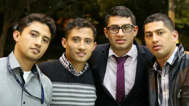 da esq. para a dir. Jorge, William, Carlos e Wilber. Foto: Natalio Cosoy