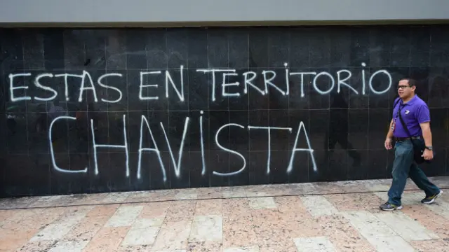 Calles próximas a la Asamblea Nacional de Venezuela.