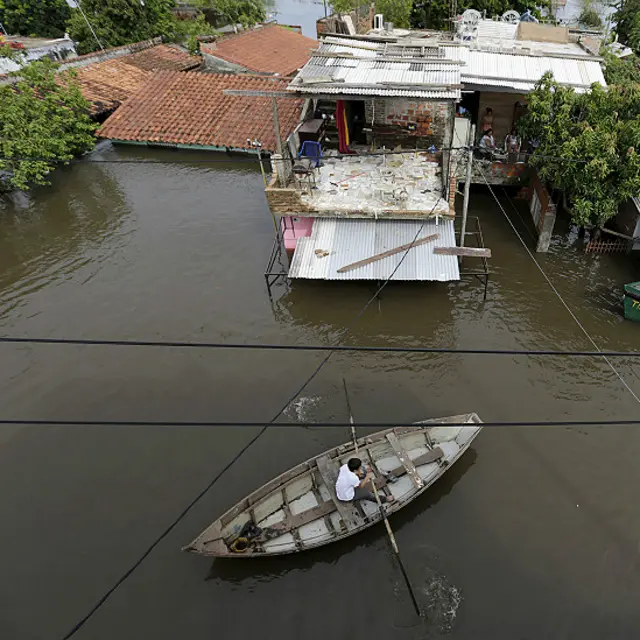 Inundación en La Asunción