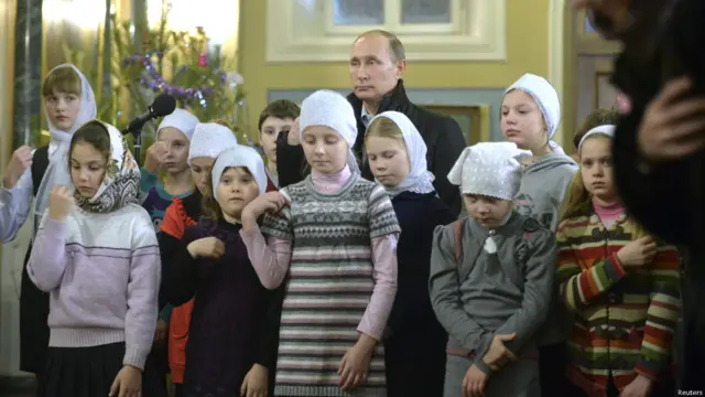 Presiden Putin ikut merayakan Natal di Moskow