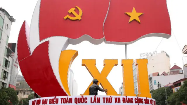 Preparativos para el Congreso del Partido Comunista de Vietnam.