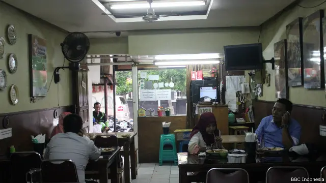 Salah-satu sudut restoran Seulawah di kawasan Benhil, Jakpus. 