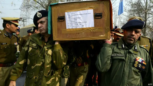 भारतीय सैनिक, ताबूत में