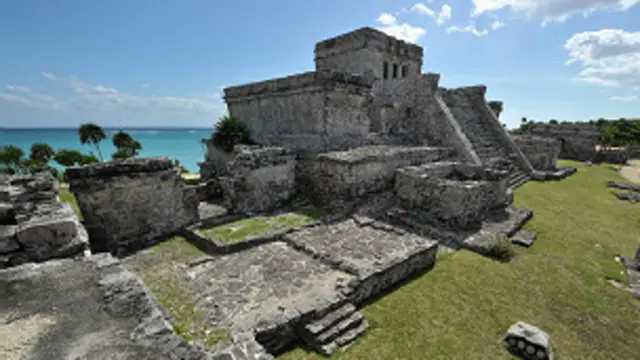 El sitio arqueológico en la costa deTulum es uno de los mejor conservados de la cultura maya en México. 