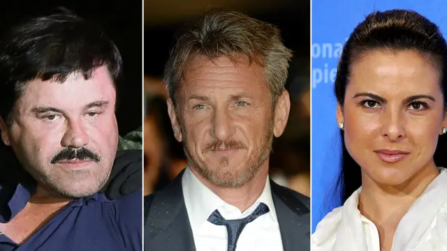 گزمین اور شون پین کی ملاقات بظاہر میکسیکو کی اداکارہ کیٹ ڈل کاسٹیلو نے کروائی تھی