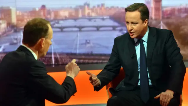 Дэвид Кэмерон в эфире Би-би-си