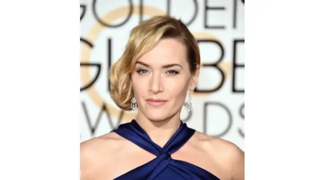 La actriz británica Kate Winslet, nominada por interpretar a la asistente del fundador de Apple en "Steve Jobs".