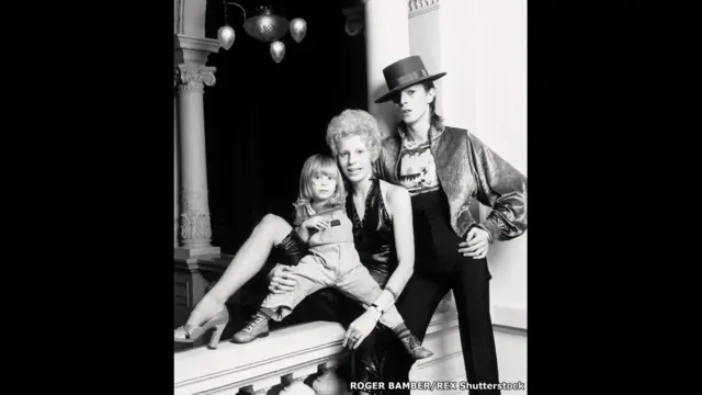 David Bowie, Angie, dan putranya Zowie tahun 1974