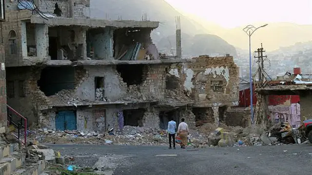 Devastación en Yemen