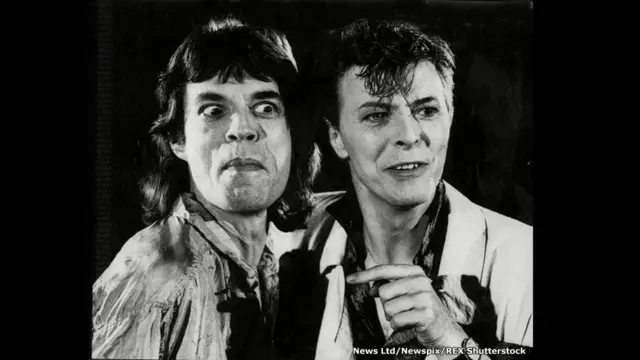 David Bowie dan Mick Jagger
