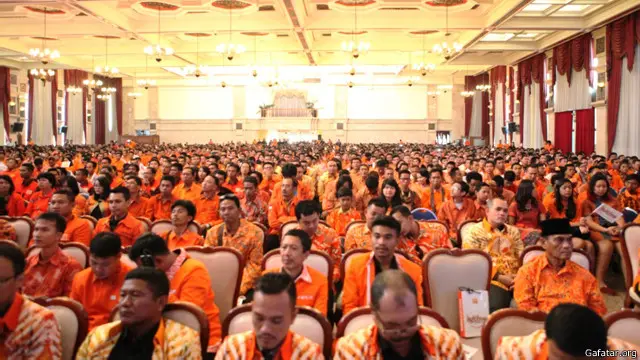 Rakernas Gafatar pada 26 Februari 2015 di Balai Sudirman, Jakarta, yang dihadiri sekitar 3.000 anggotanya.