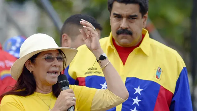 Cilia Flores y Nicolás Maduro
