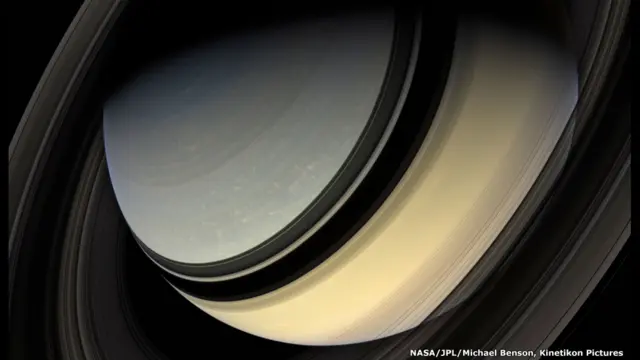 Композитная мозаичная фотография. Кассини, 20 января 2007 года. Фото: Nasa/JPL-Caltech/Space Science Institute/Michael Benson, Kinetikon Pictures