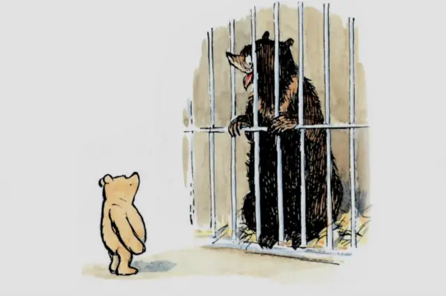 Винни-Пух у клетки с Винни