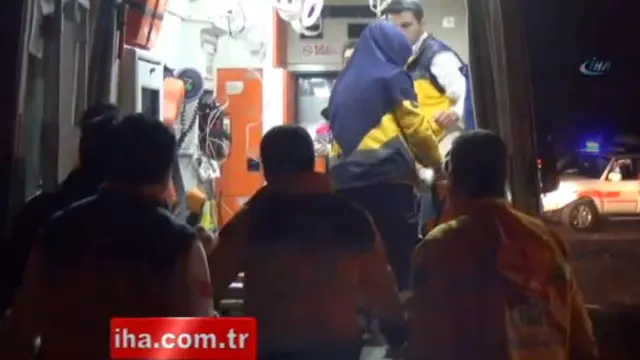 Скорая помощь на месте взрыва