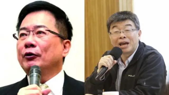 蔡正元(左)与邱毅