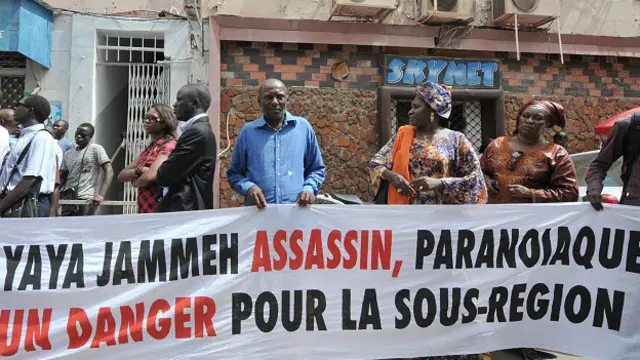 Manifestantes en Senegal 