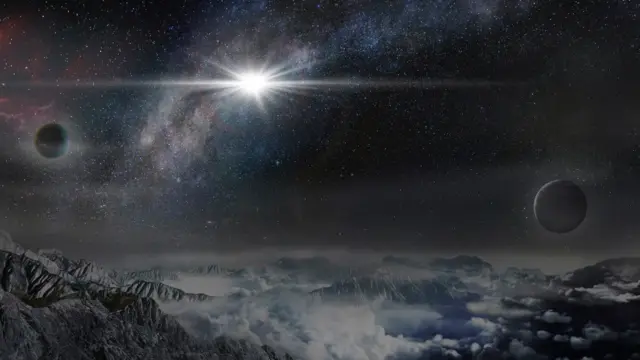 艺术家想象中的超新星