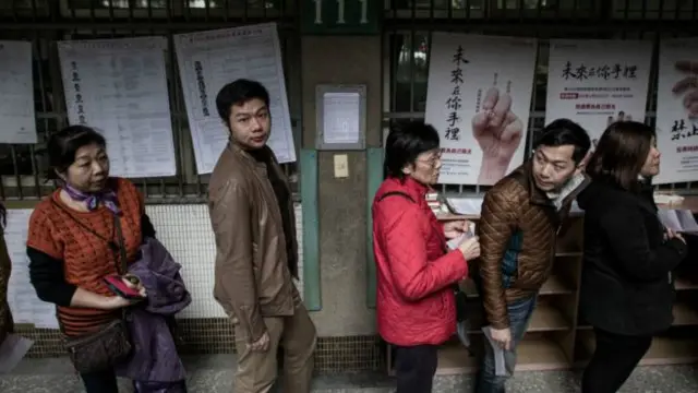 тайваньские избиратели