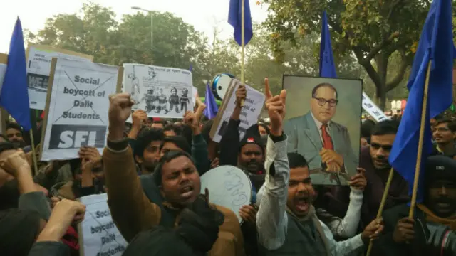 रोहित की आत्महत्या के बाद विरोध प्रदर्शन