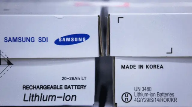 Des grandes entreprises d'électronique comme Samsung utilisent des batteries lithium-ion comprenant le cobalt