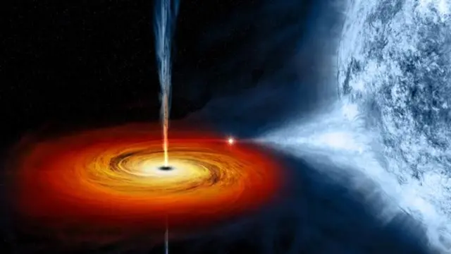 அண்டவெளியின் black holes குறித்து அவர் உரை நிகழ்த்தினார்