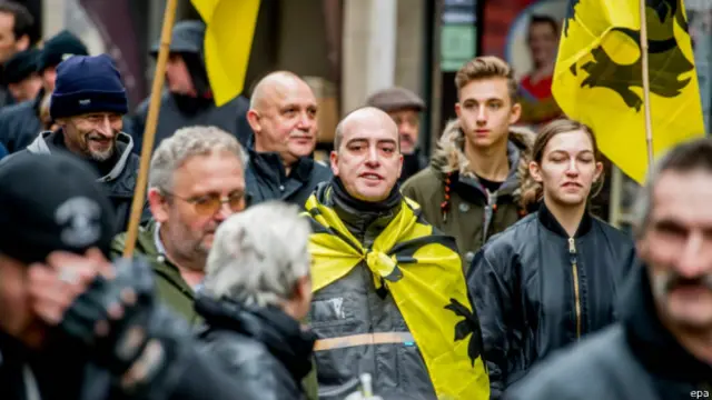 比利时的其他地区也有反移民示威