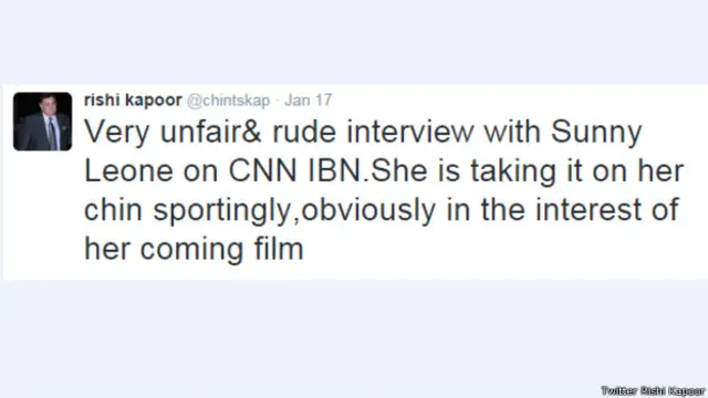 ऋृषि कपूर ट्वीट