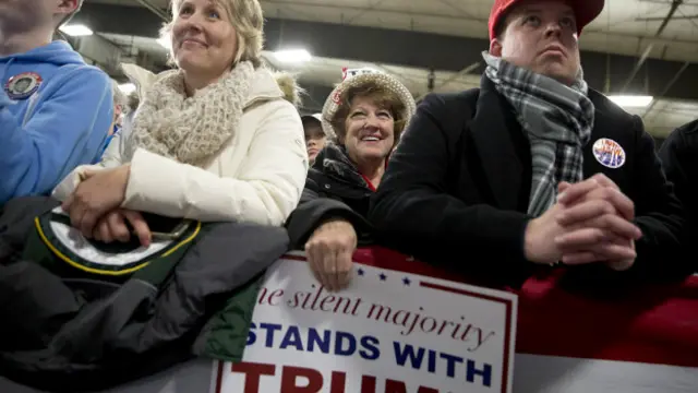 Những người ủng hộ ứng viên Trump tại bang Iowa