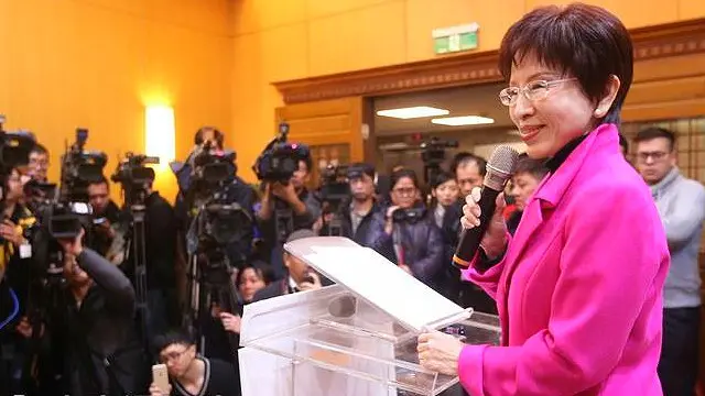 洪秀柱表示,愿意成为第一块砖,重建百年国民党。