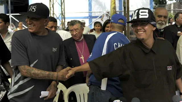 Los líderes de Barrio 18 y Mara Salvatrucha celebraron los 200 días de tregua en 2012