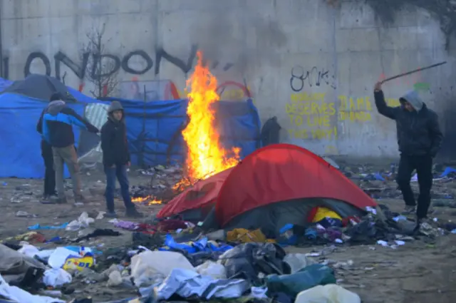 Лагерь беженцев в Кале