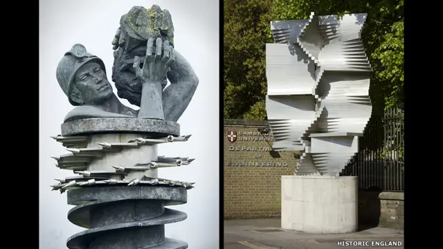 تمثال "عامل المنجم" وتمثال "ذبذبة"