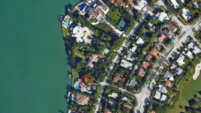 Visual da região onde ficava a mansão de Escobar em Miami