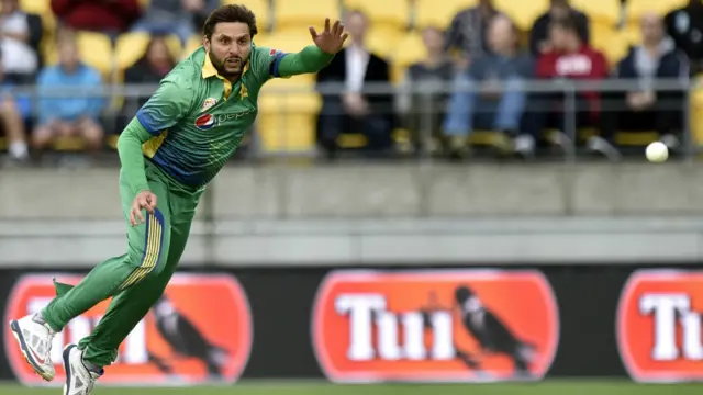 پاکستان ٹیم کے کپتان شاہد آفریدی نے مارٹن گپٹل کو آؤٹ کیا اور یوں پاکستان کے لیے ایک خطرہ تو ٹل گیا