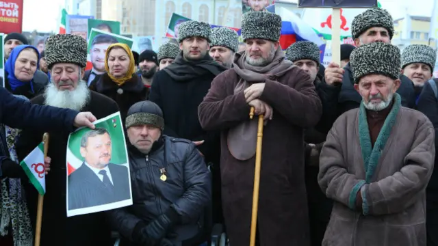 Митинг в Грозном