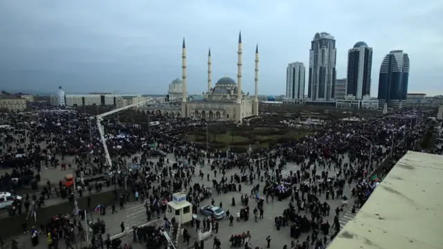 Митинг в Грозном