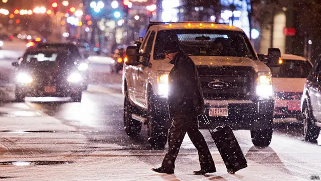 снег в Вашингтоне