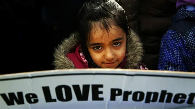 Девочка на митинге