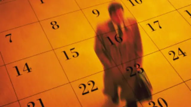 Imagen de un hombre sobre un calendario