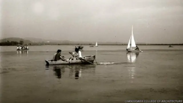चंडीगढ़ की सुखना झील की पुरानी तस्वीर 