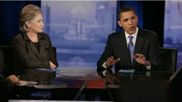 Hillary Clinton y Barack Obama