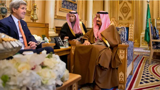 اجتمع كيري بالعاهل السعودي