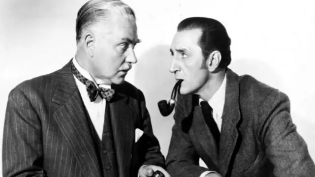 福尔摩斯持续成功的关键可能是他对每个时代的适应能力——贝锡·罗斯本（Basil Rathbone）20世纪40年代导演的福尔摩斯电影以当时为背景，电影中福尔摩斯还大战纳粹份子。（图片来源：AP）