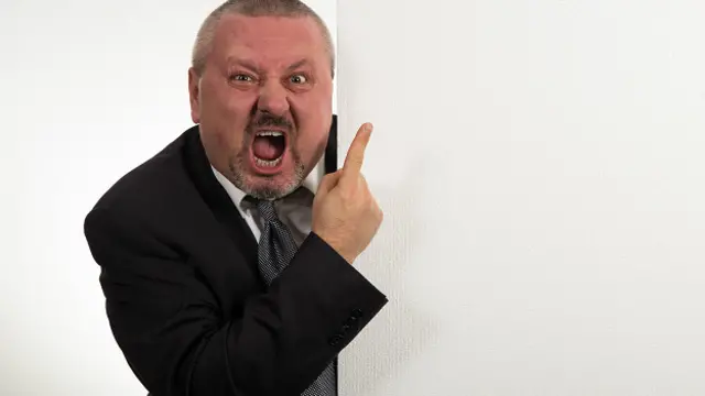 Бизнесмен в гневе