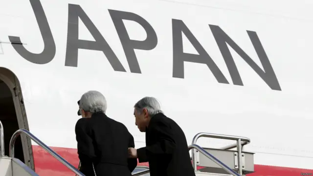 日本天皇明仁和皇后美智子