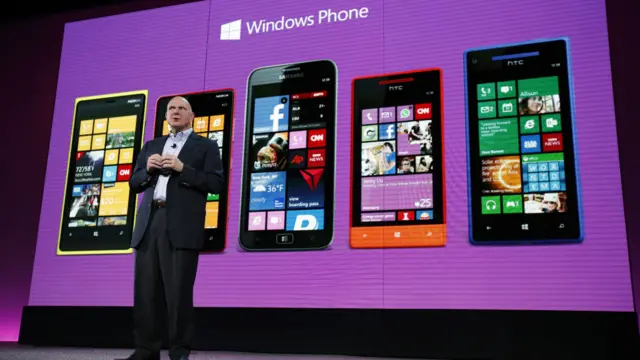 微軟總裁鮑爾默介紹Windows Phone登場(29/10/2012)