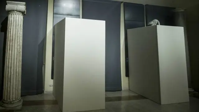 حکام نے عجائب گھر میں نادر مجسموں کو ڈھانپ دیا